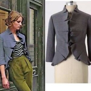 Tabitha Wool Ruffle Jacket